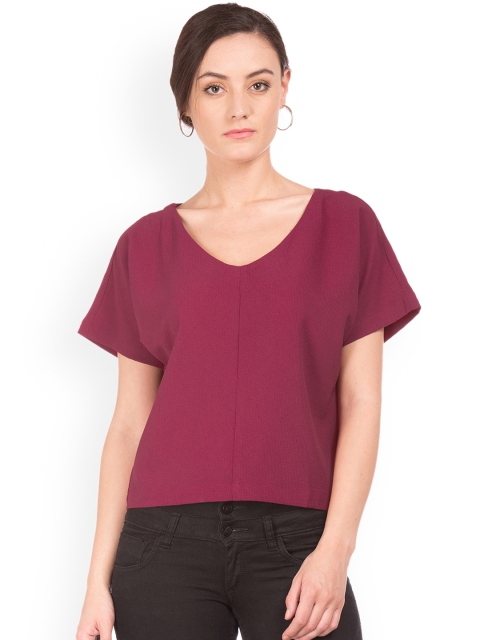 

Sugr Women Purple Solid Top