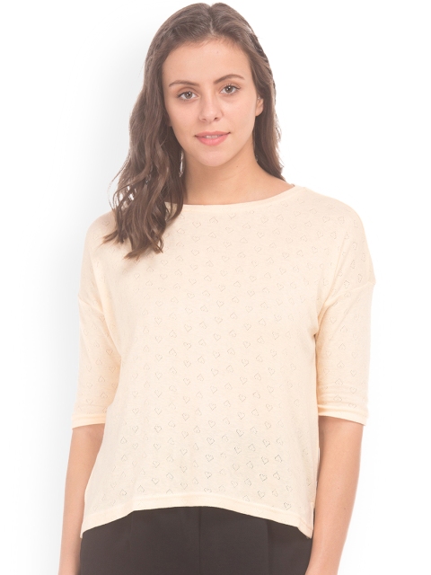 

Sugr Women Beige Solid Top