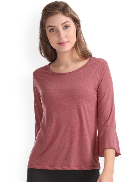 

Sugr Women Maroon Solid Top