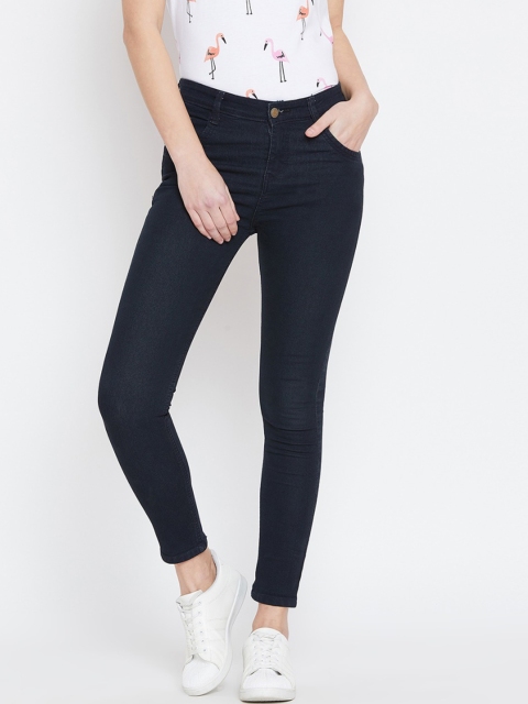 

The Dry State Women Black Slim Fit Mid-Rise Clean Look Stretchable Jeans