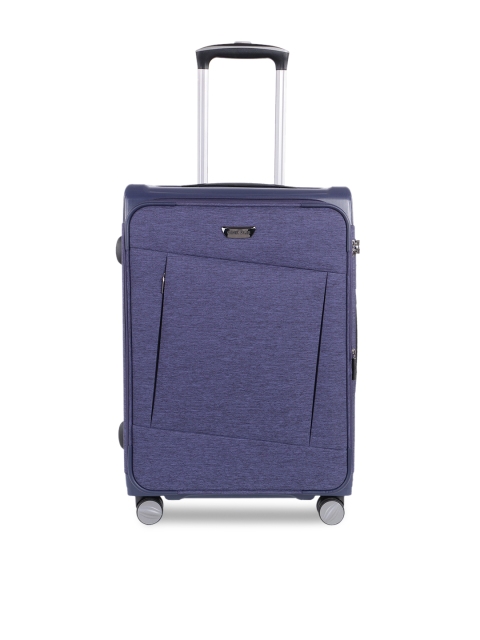 

Nasher Miles Budapest Hard PP & Soft Melange Check-in Luggage Bag (28 inch) Blue