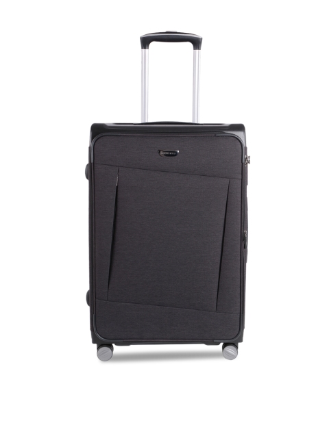 

Nasher Miles Budapest Hard PP & Soft Melange Check-in Luggage Bag (28 inch) Black