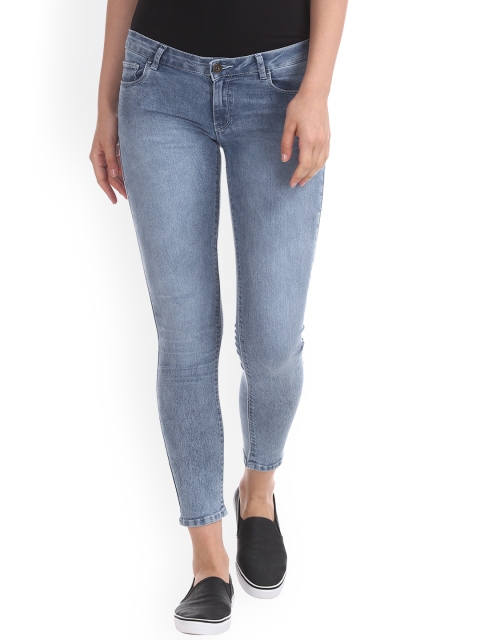 

Sugr Women Blue Skinny Fit Mid-Rise Clean Look Stretchable Jeans
