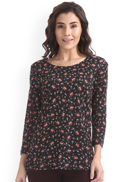 

Cherokee Women Black Printed Top