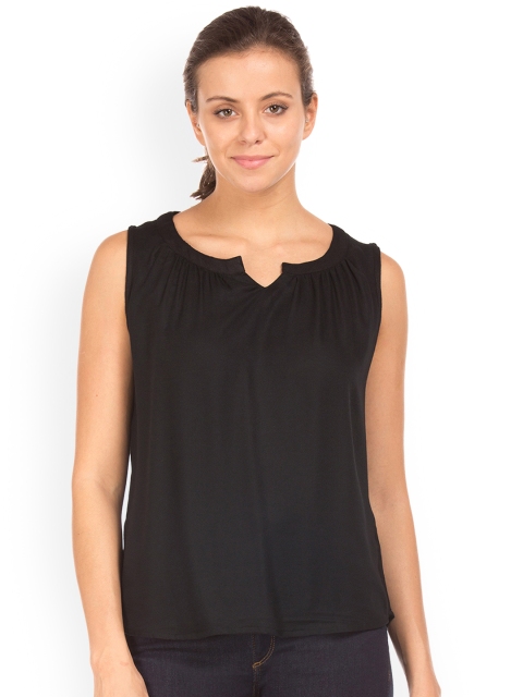 

Cherokee Women Black Solid High-Low Top