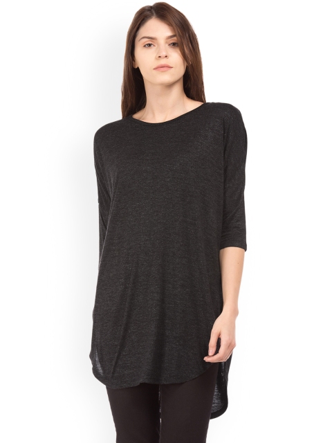 

Cherokee Women Black Solid High-Low Top
