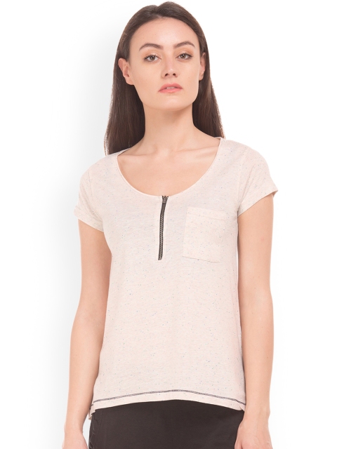 

Cherokee Women Pink Solid Top