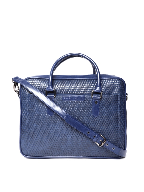 

Gauge Machine Unisex Blue Textured Laptop Bag