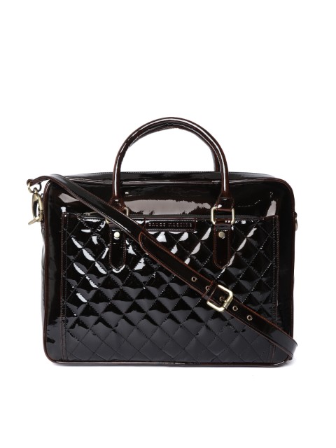 

Gauge Machine Unisex Coffee Brown Quilted Laptop Bag