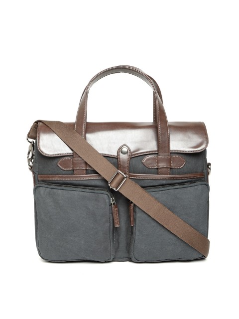 

Gauge Machine Unisex Navy Blue Solid Laptop Bag with Detachable Sling Strap