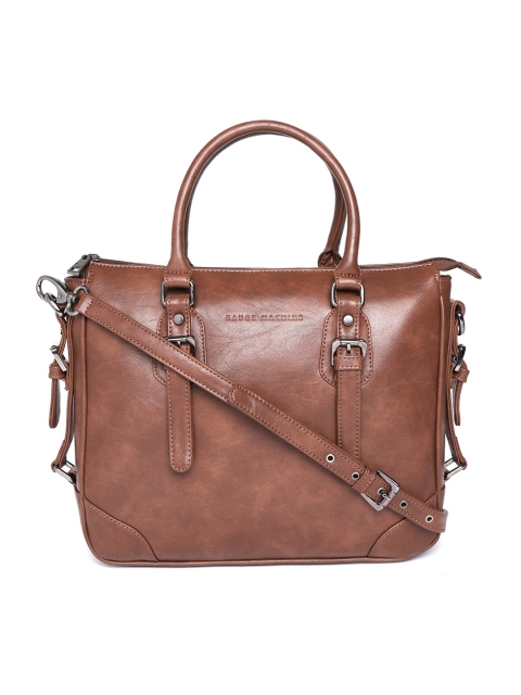 

Gauge Machine Unisex Brown Solid Handheld Bag