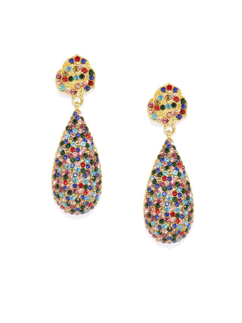 

Pipa Bella Women Multicoloured Floral Drop Earrings, Multi