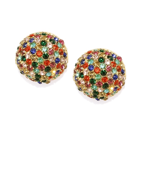 

Pipa Bella Women Multicoloured Circular Studs, Multi