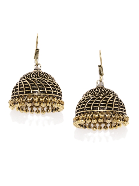 

Ayesha Gold-Toned Antique Dome Shaped Jhumkas