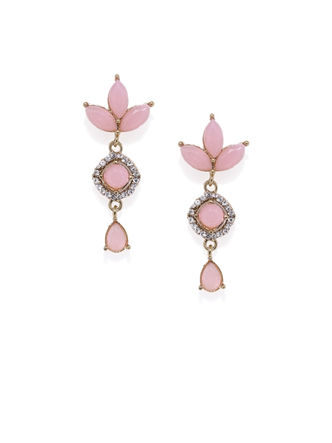 

Mahi Pink Floral Drop Earrings