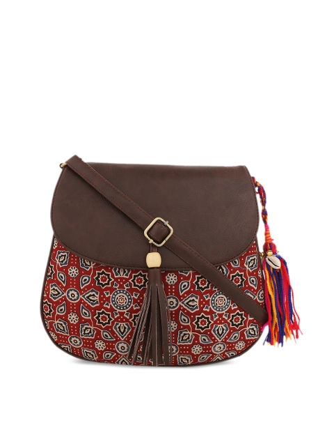 

Vivinkaa Red Printed Sling Bag