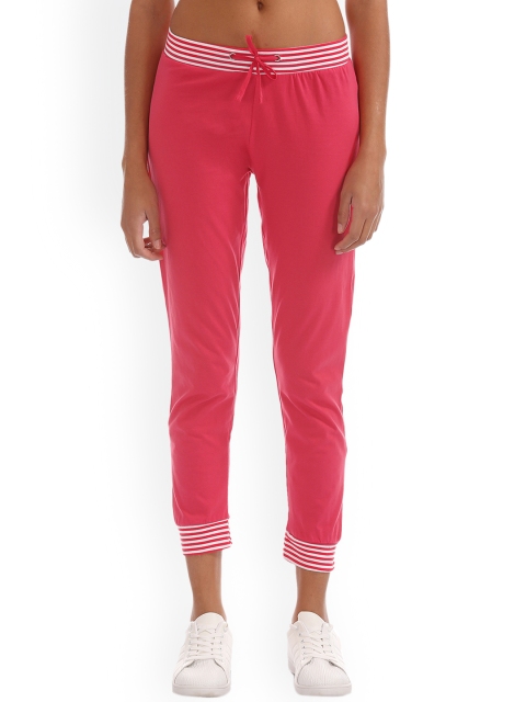 

Sugr Women Pink Regular Fit Solid Cropped Joggers