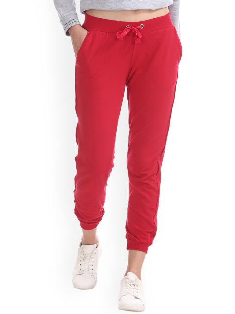 

Sugr Women Red Regular Fit Solid Joggers