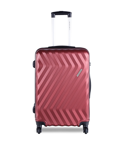 

Nasher Miles Unisex Maroon Hard-Sided Large Trolley Suitcase Nasher Miles Lombard