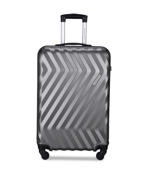 

Nasher Miles Unisex Grey Hard-Sided Cabin Trolley Suitcase Nasher Miles Lombard