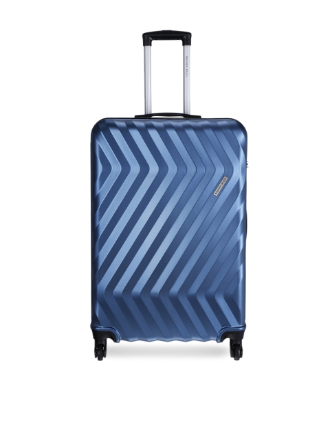 

Nasher Miles Unisex Blue Hard-Sided Cabin Trolley Suitcase Nasher Miles Lombard