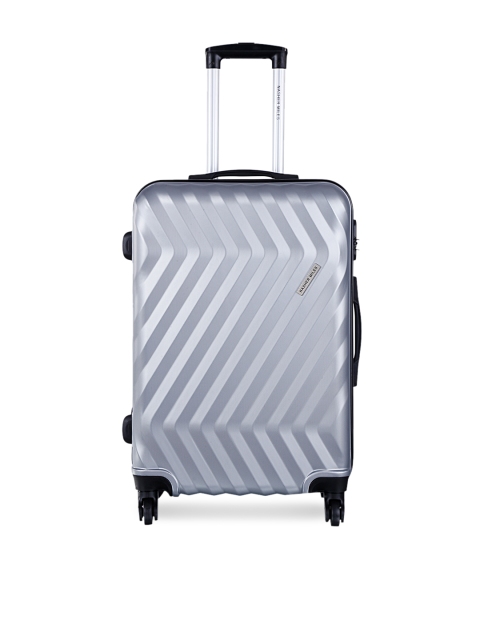 

Nasher Miles Unisex Silver-Toned Hard-Sided Large Trolley Suitcase Nasher Miles Lombard