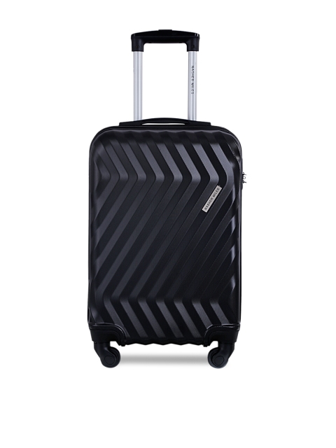 

Nasher Miles Unisex Black Hard-Sided Cabin Trolley Suitcase Nasher Miles Lombard