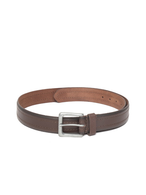 

United Colors of Benetton Men Coffee Brown Leather Solid Belt