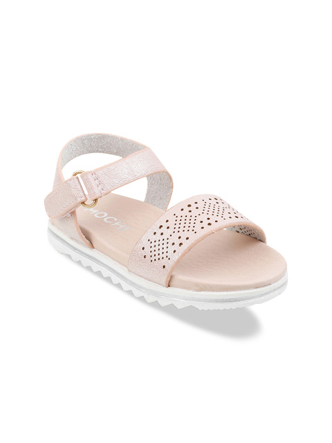 

Mochi Girls Pink Solid Open Toe Flats