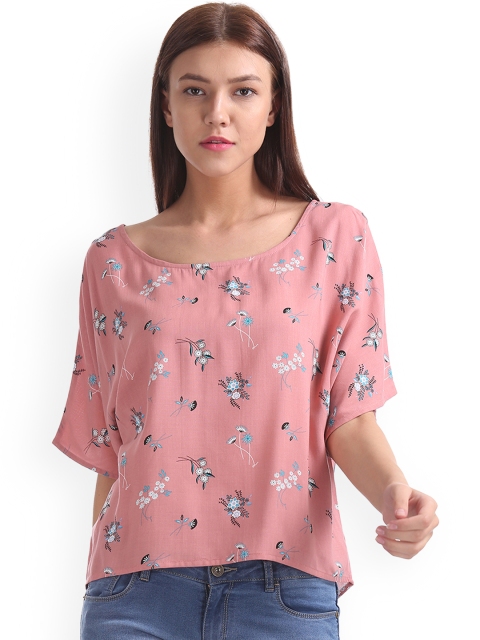 

Cherokee Women Pink Printed Top