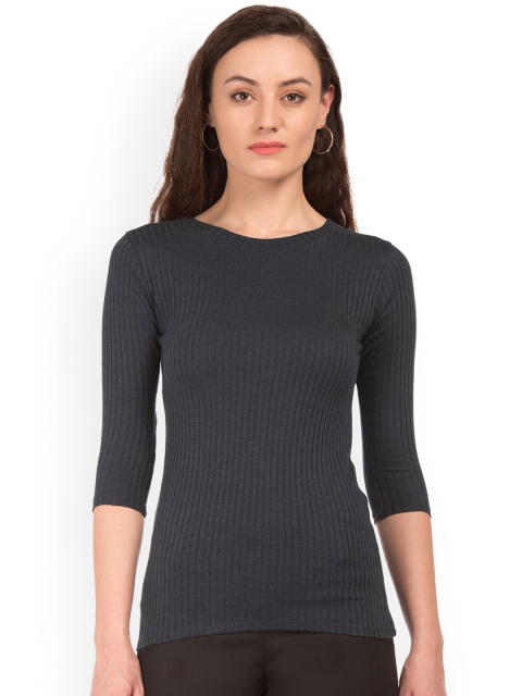 

Cherokee Women Black Solid Top