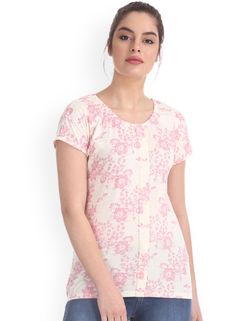 

Cherokee Women White Printed Top