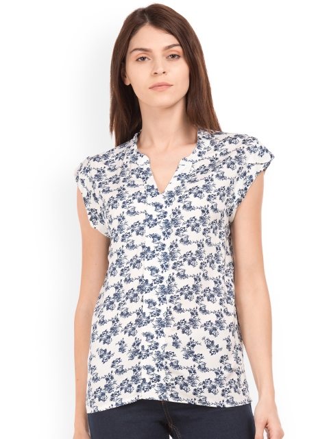 

Cherokee Women White Printed Top