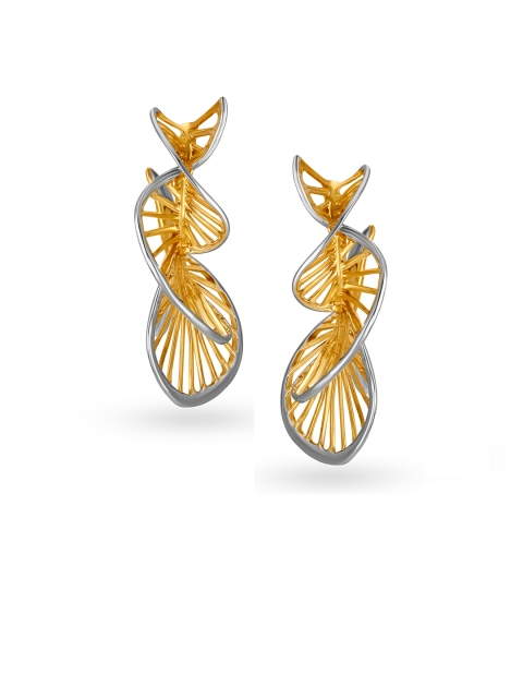 

Mia by Tanishq 14-Karat Yellow Gold Hoop Earrings