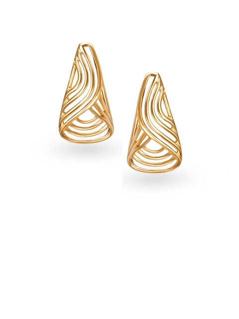 

Mia by Tanishq 14KT Yellow Gold Stud Earrings with Triangle Design