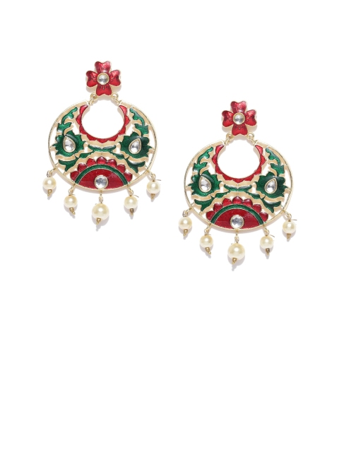 

PANASH Gold-Plated & Hand Painted Classic Chandbalis