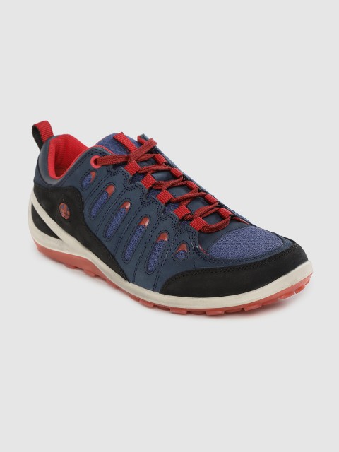 

Woodland Men Navy Blue Nubuck Solid Sneakers