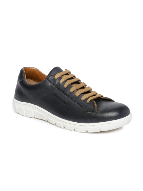 

Woodland Men Navy Blue Leather Sneakers