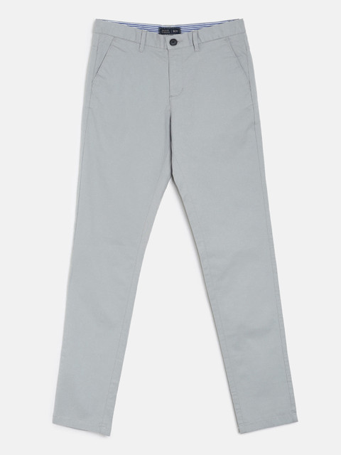 

Indian Terrain Boys Grey Regular Fit Solid Trousers