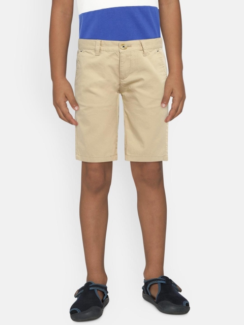 

Indian Terrain Boys Khaki Solid Regular Fit Regular Shorts