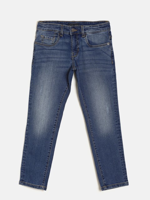

Indian Terrain Boys Blue Mid-Rise Low Distress Jeans