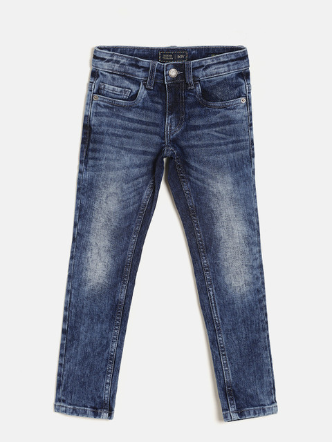 

Indian Terrain Boys Blue Mid-Rise Clean Look Jeans