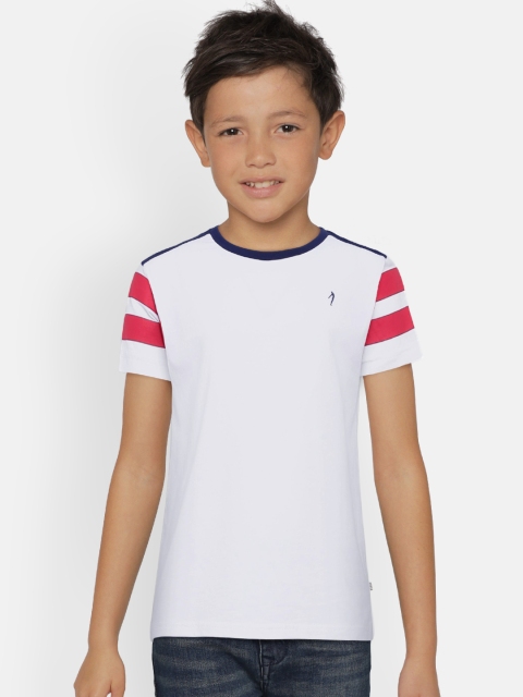 

Indian Terrain Boys White Solid Round Neck T-shirt