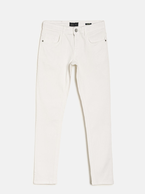 

Indian Terrain Boys White Mid-Rise Clean Look Jeans