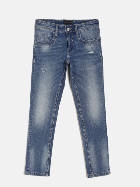 

Indian Terrain Boys Blue Mid-Rise Low Distress Jeans