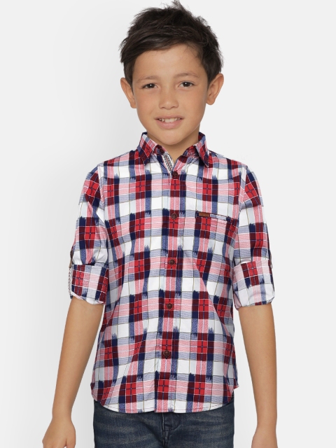 

Indian Terrain Boys Red Checked Shirt