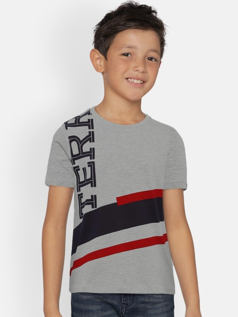 

Indian Terrain Boys Grey Printed Round Neck T-shirt