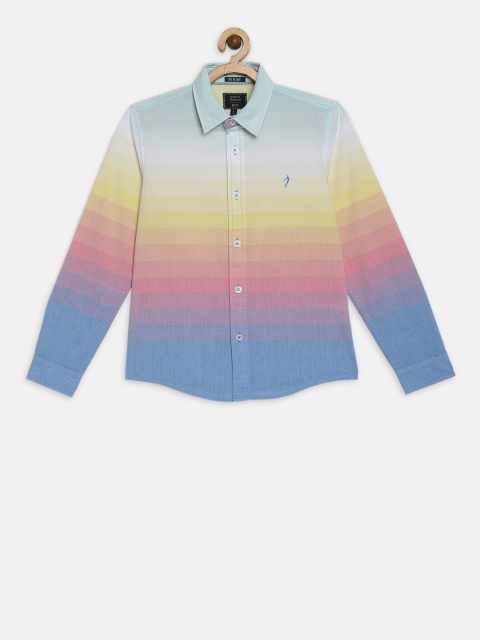 

Indian Terrain Boys Multicoloured Regular Fit Striped Casual Shirt, Multi