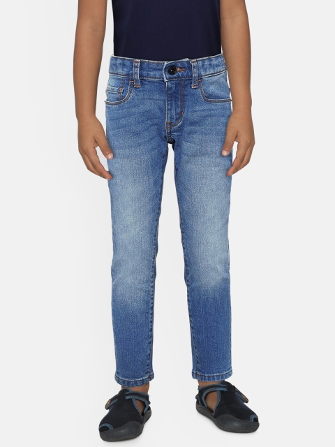

Indian Terrain Boys Blue Regular Fit Mid-Rise Clean Look Stretchable Jeans