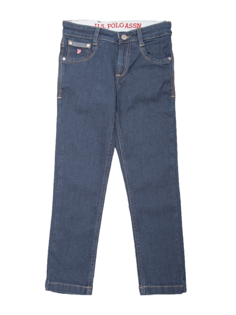 

U.S. Polo Assn. Boys Blue Regular Fit Mid-Rise Clean Look Jeans